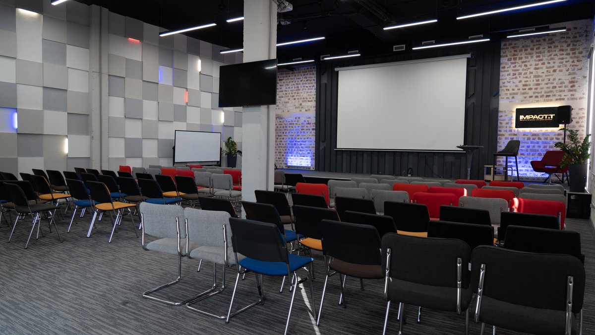 Event Zone IMPACT.T HUB — ивент-зал для конференций на 100 человек